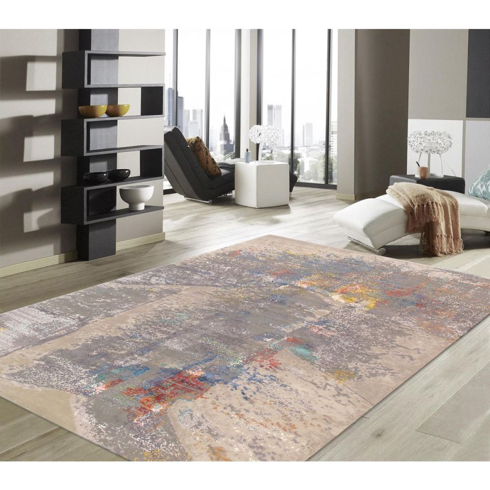 Modern Beige Area Rug, 