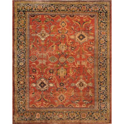 Antique Ziegler Sul Lamb's Wool Area Rug-12' 2'' X 15' 4''