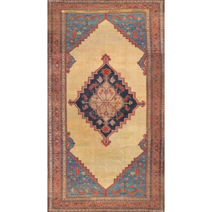 Antique Bakhshayesh Lamb's Wool Area Rug-11' 1'' X 20' 6''