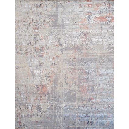 Modern Beige Area Rug, 9' 1'' X 12' 3''
