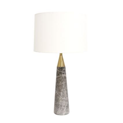 Radiance Spire Marble & Gold Accented Table Lamp